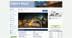 Desktop Screenshot of explorenepal.com
