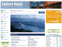 Tablet Screenshot of explorenepal.com